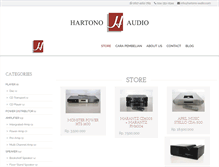 Tablet Screenshot of hartono-audio.com